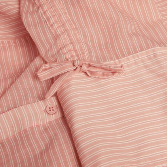 MUNTHE Melia oversized striped tunic blouse top pink stripes lagenlook, size 36 - Picture 14 of 15